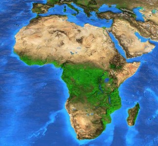vue satellite Afrique