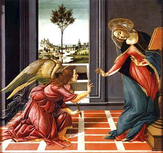 Botticelli, l'Annonciation. 1489