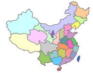 carte de la Chine