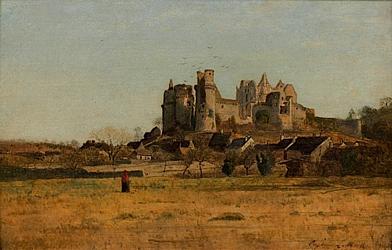 Ruines du château de Pierrefonds par Eugène Lavielle