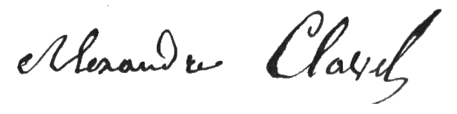 signature Alexandre Clavel