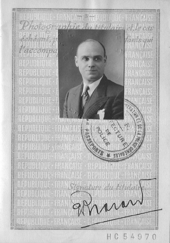 Georges Bravard passeport
