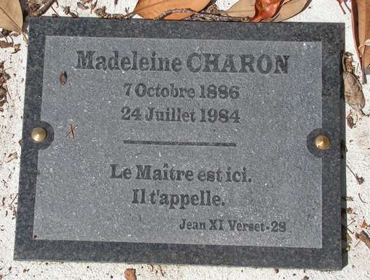 tombeau Madeleine Charon