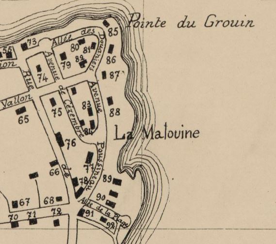 plan de la Malouine en 1897