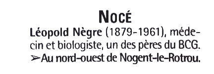 Guide des tombes d'hommes célèbres : Nocé (Orne) Léopold  Nègre
