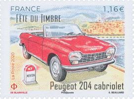 timbre Peugeot 204 cabriolet