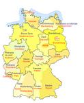 carte des régions d'Allemagne