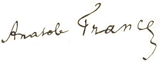 signature Anatole France