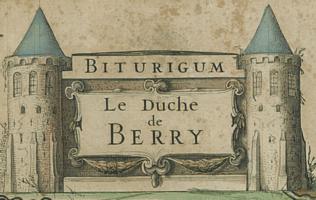 carte du duché du Berry