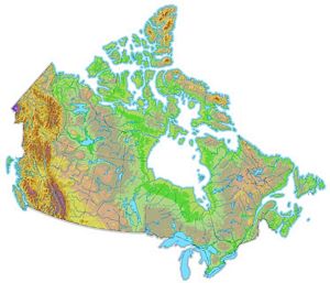 carte du Canada