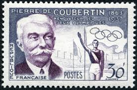 Pierre de Coubertin, timbre de 1937