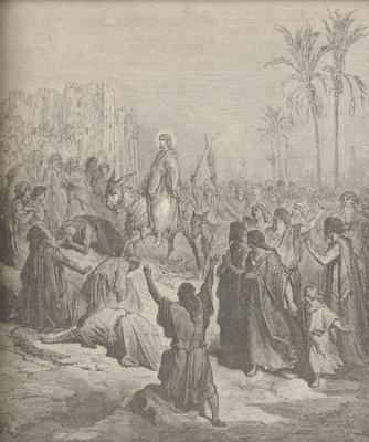 arrivée de Jésus à Jérusalem