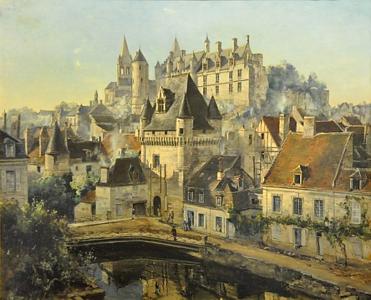 chateau de Loches par Emmanuel Lansyer