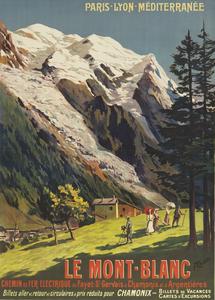 Le Mont-Blanc, affiche PLM