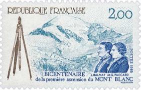 timbre première ascension du Mont-Blanc