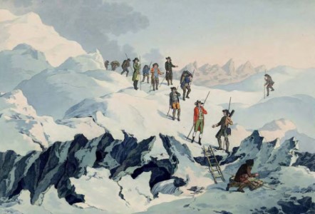 ascension du Mont-Blanc par Saussure, par Marquard Wocher