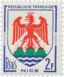 timbre armoiries de Nice