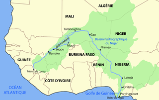 carte fleuve Niger