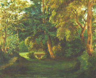 paysage de Nohant par Eugène Delacroix