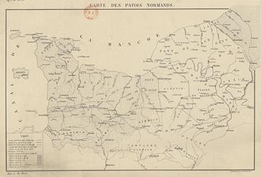 carte des patois normands