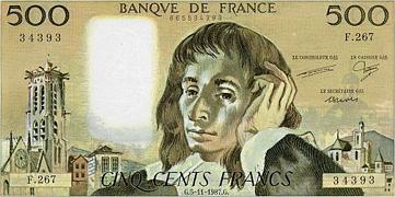 Billet de banque Pascal