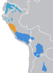 carte linguistique du quechua