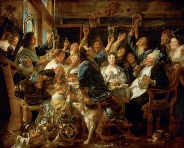 Le roi boit, par Jakob Jordaens