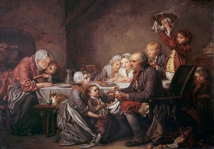 Le gâteau des rois, par Jean-Baptiste Greuze