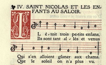 Saint Nicolas, partition