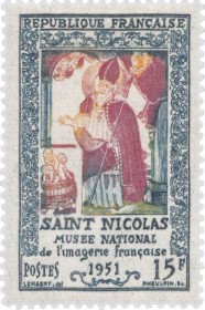 timbre Saint Nicolas 1951