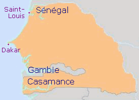 carte Sénégal