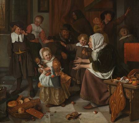 Fete saint Nicolas par Jan Steen