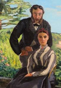 Suzanne Tissié et Marc Bazille par Frédéric Bazille