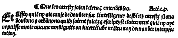 Ordonnance Villers-Cotterêts (1539) - langue française LEXILOGOS >>
